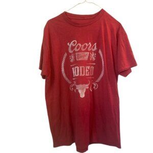 SOLD Size XL- Coors Rodeo Red Tshirt (unisex)